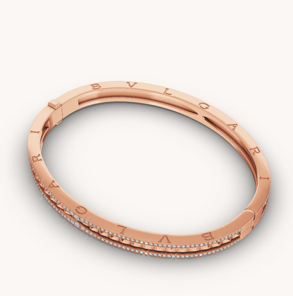 [AURORA]ZERO 1 SPIRALE UND DIAMANTEN-ARMBAND AUS ROSÉGOLD