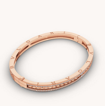 [AURORA]ZERO 1 SPIRALE UND DIAMANTEN-ARMBAND AUS ROSÉGOLD