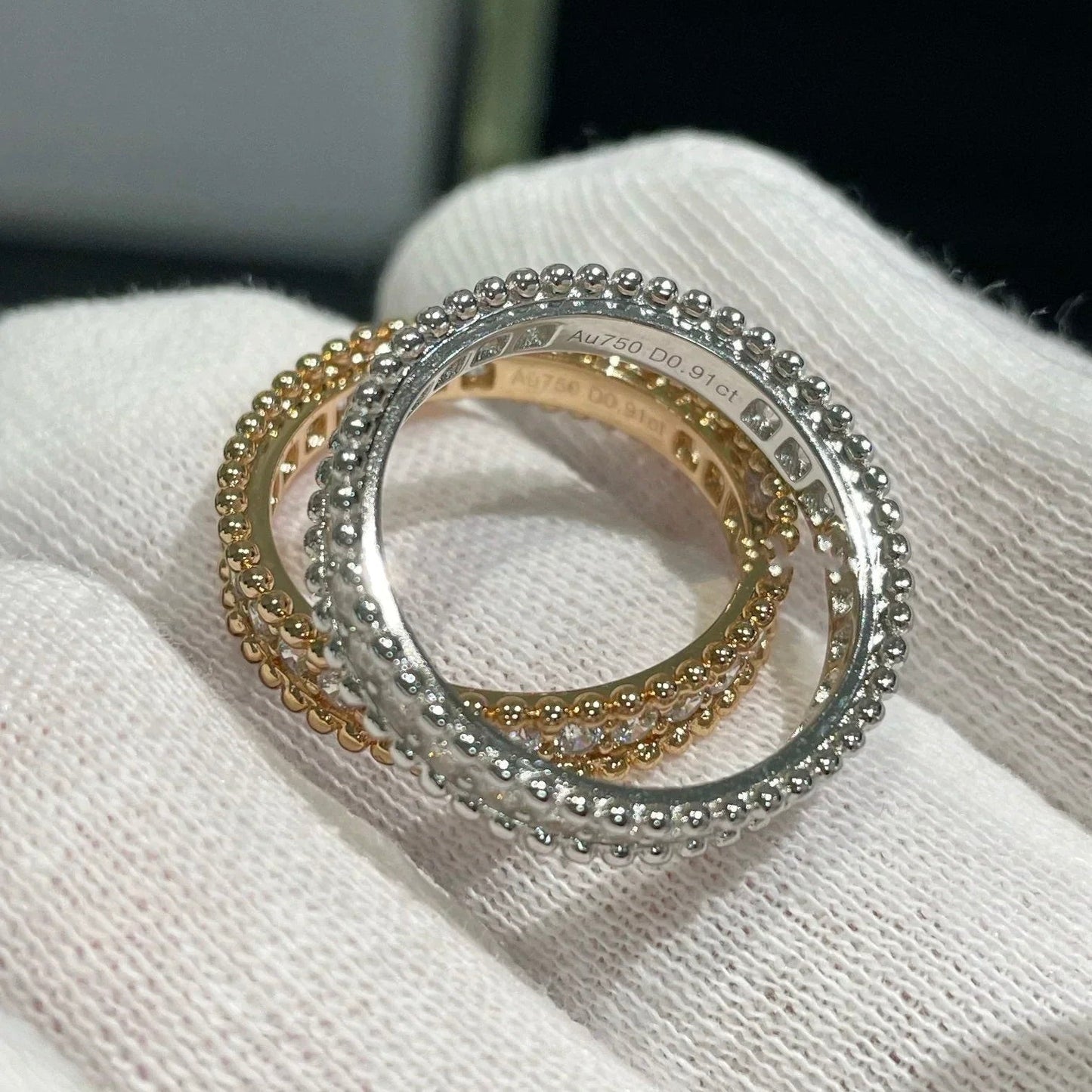[AURORA]PERLEE DIAMOND SILVER RING