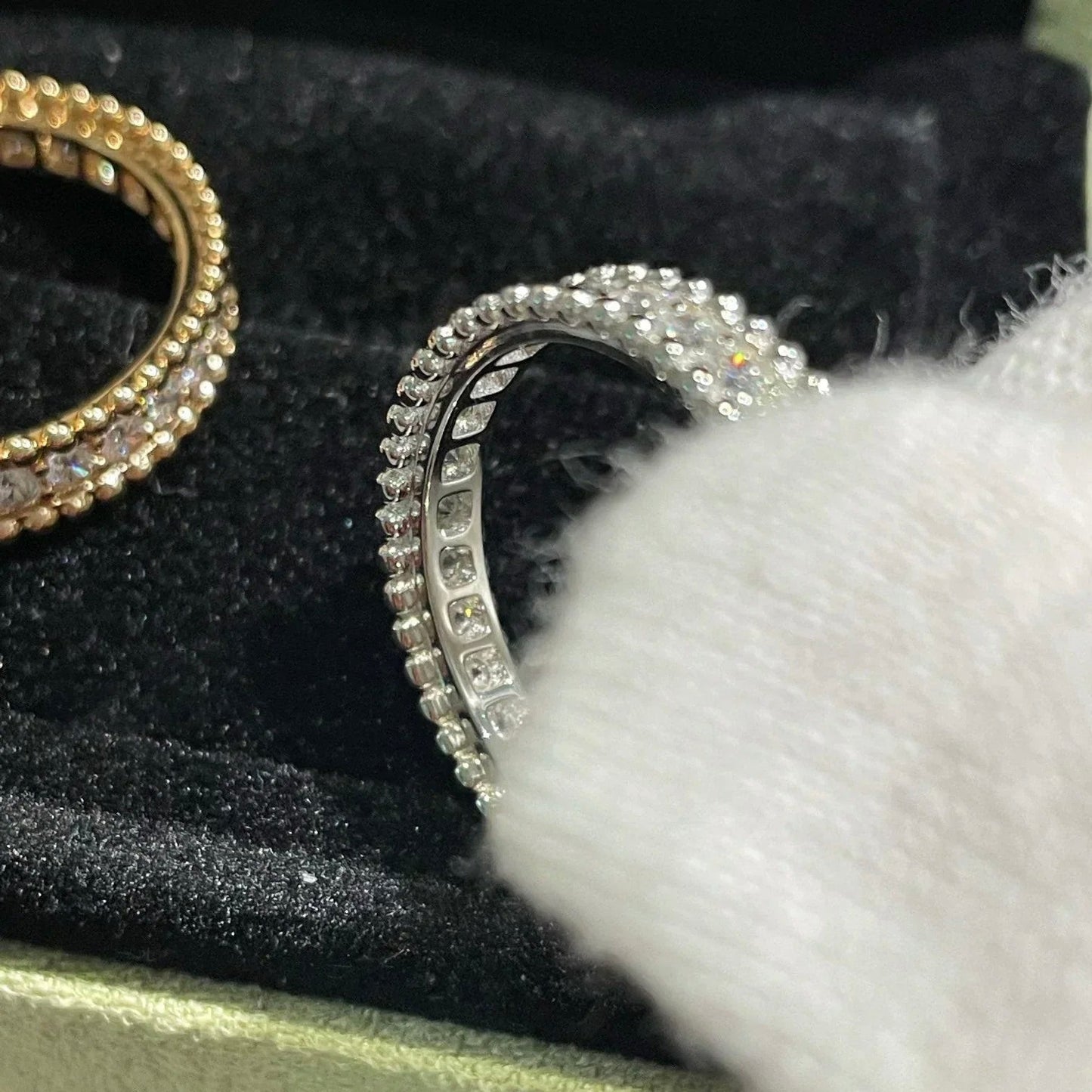 [AURORA]PERLEE DIAMOND SILVER RING