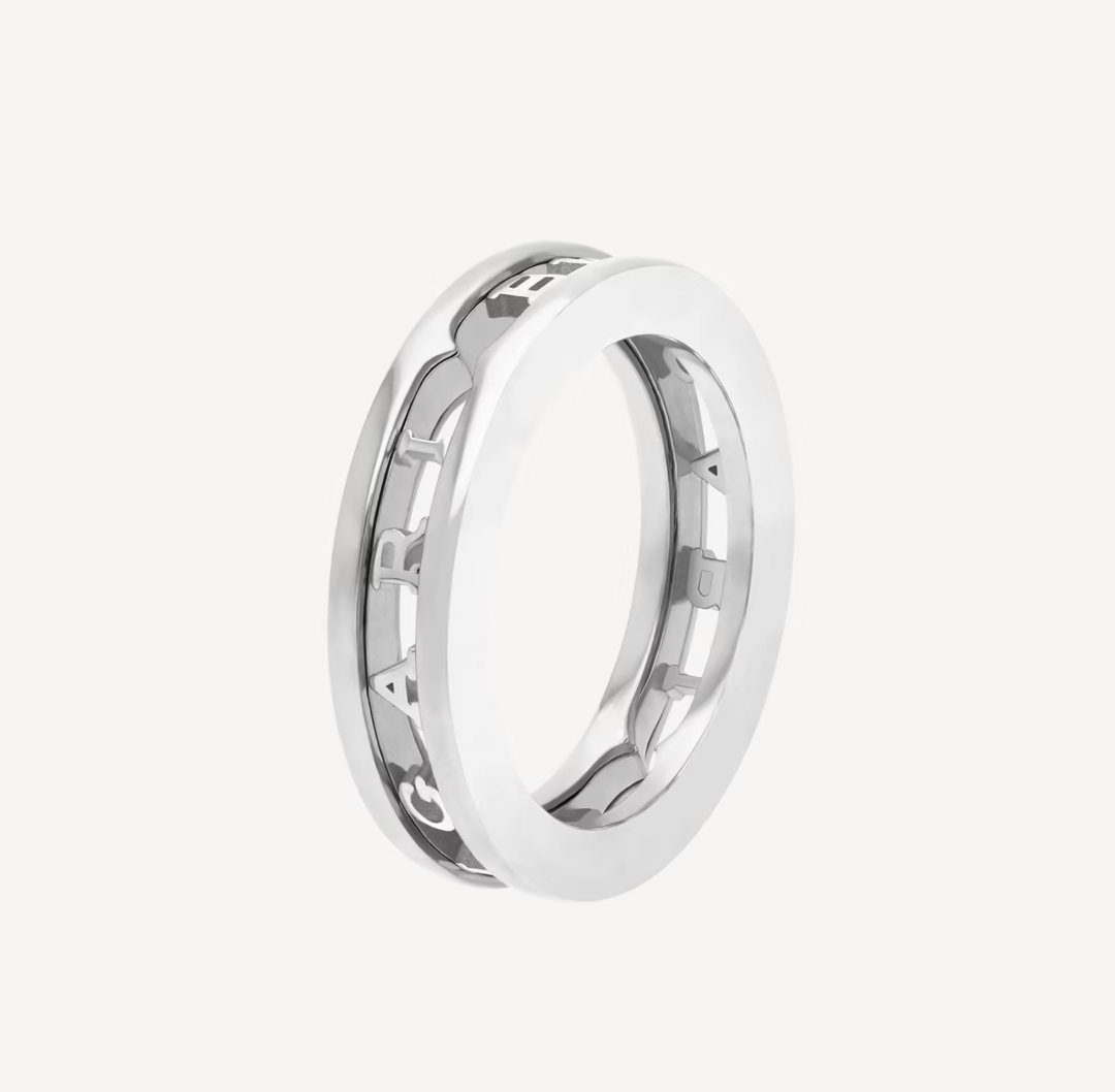 [AURORA]ZERO 1 ONE-BAND WITH OPENWORK LOGO SPIRAL RING