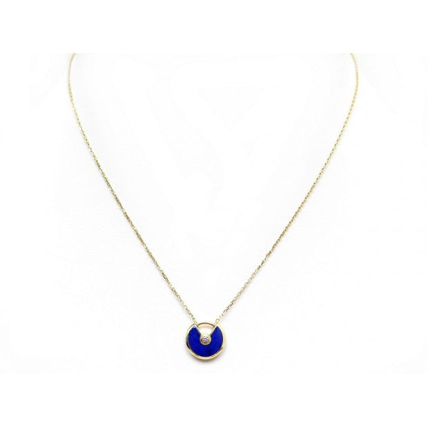 [AURORA]AMULETTE ROSE GOLD AGATE NECKLACE