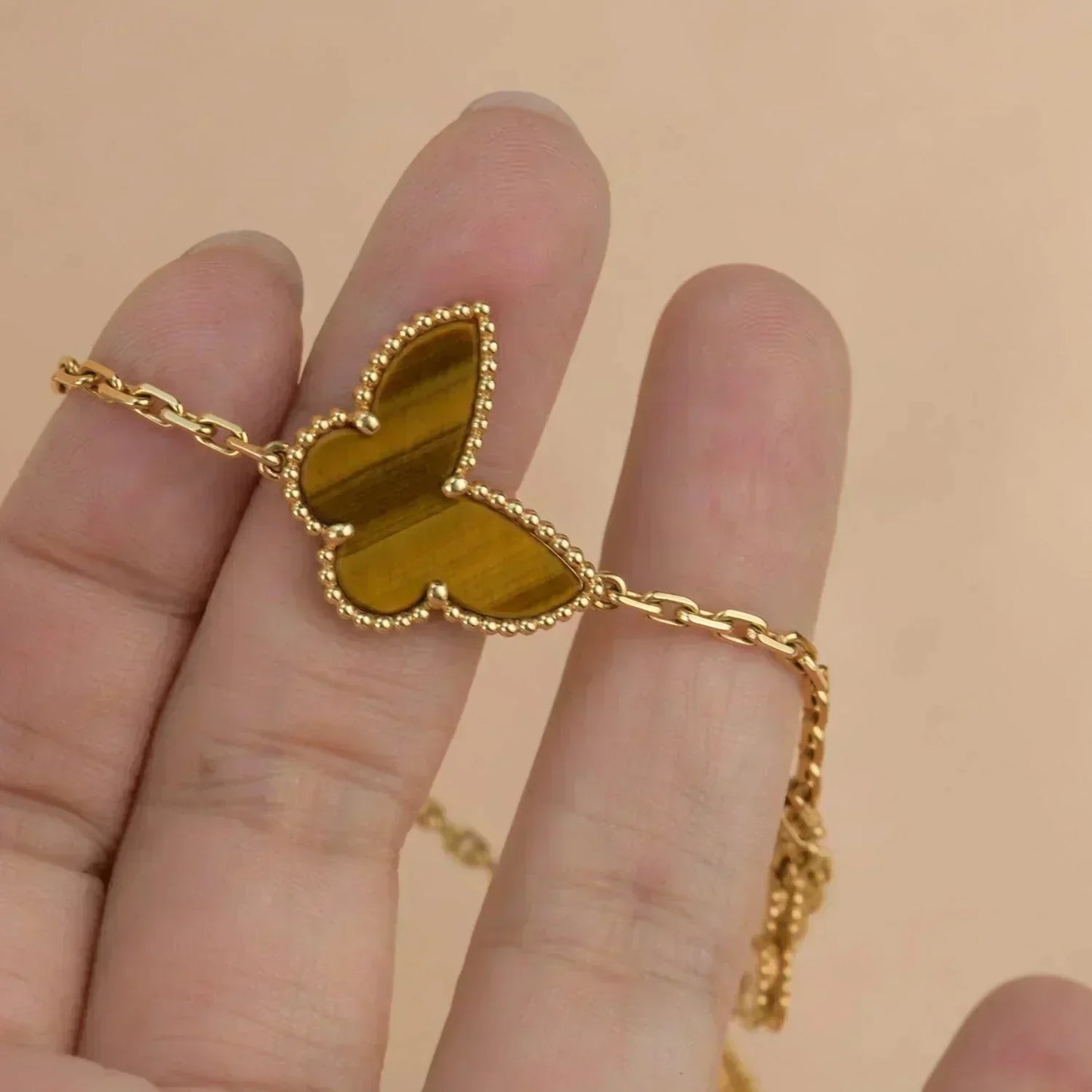 [AURORA]LUCKY SPRING 5 MOTIF GOLD BRACELET