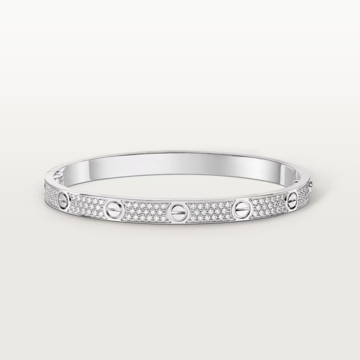 [AURORA]LOVE BRACELET 4.8MM DIAMOND-PAVED