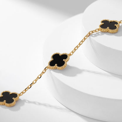 [basloveJW]CLOVER 10 MOTIVE ONYX HALSKETTE