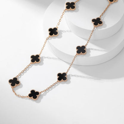 [basloveJW]CLOVER 10 MOTIVE ONYX HALSKETTE