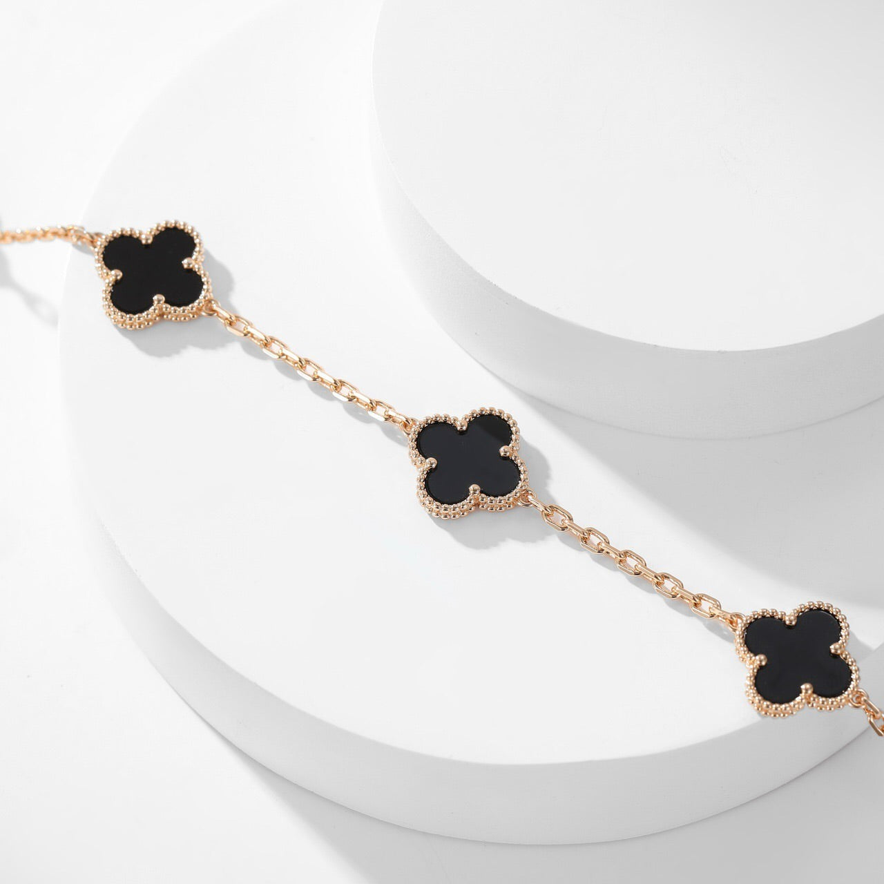 [basloveJW]CLOVER 10 MOTIVE ONYX HALSKETTE