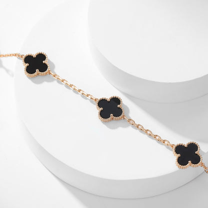 [basloveJW]CLOVER 10 MOTIVE ONYX HALSKETTE