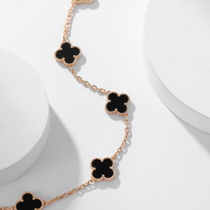 [basloveJW]CLOVER 10 MOTIVE ONYX HALSKETTE