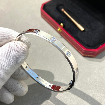 [オーロラ]ラブブレスレット 6.1mm 10ダイヤモンド