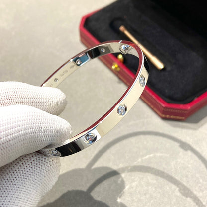 [オーロラ]ラブブレスレット 6.1mm 10ダイヤモンド