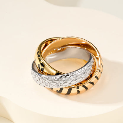 [AURORA]TRINITY  RING LEOPARD PRINT