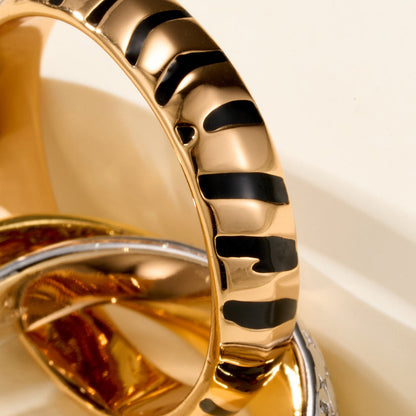 [AURORA]TRINITY  RING LEOPARD PRINT