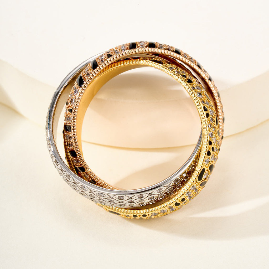 [AURORA]TRINITY  RING LEOPARD PRINT