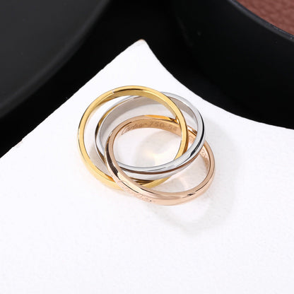[AURORA]TRINITY 3.2MM RING COLLECTION
