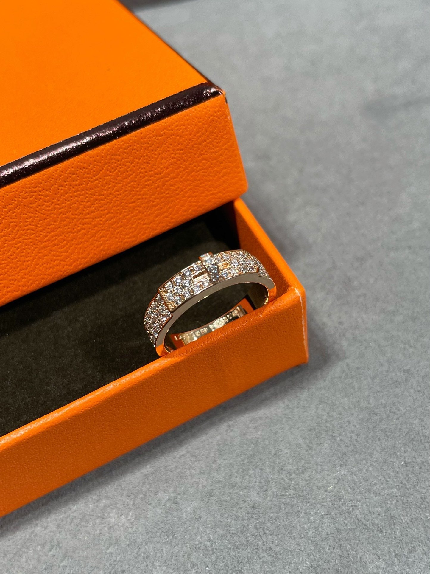 [AURORA]KELLY PINK GOLD DIAMOND RING