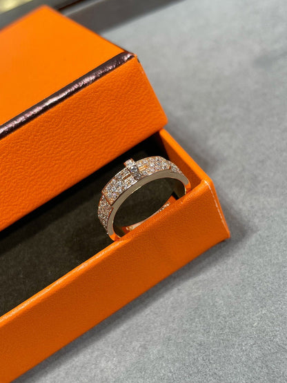 [AURORA]KELLY PINK GOLD DIAMOND RING