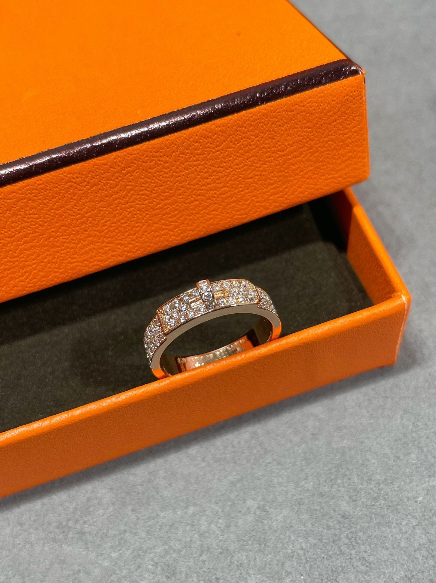 [AURORA]KELLY PINK GOLD DIAMOND RING