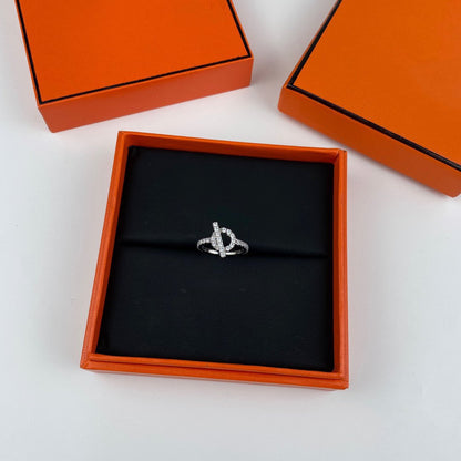 [AURORA]ECHAPPEE RING SILVER DIAMOND