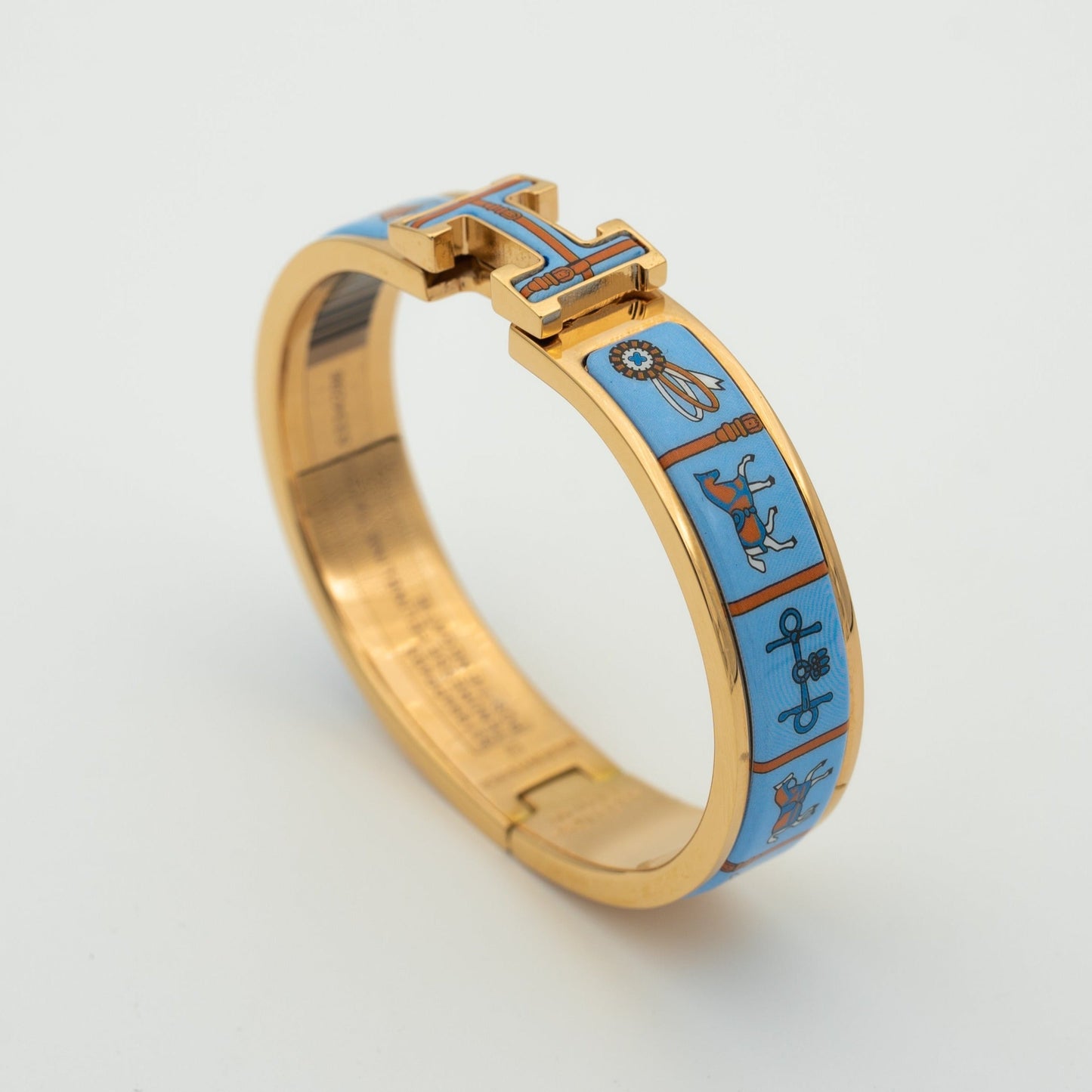 [AURORA]H ROSÉGOLDARMBAND BLAU KERAMIK