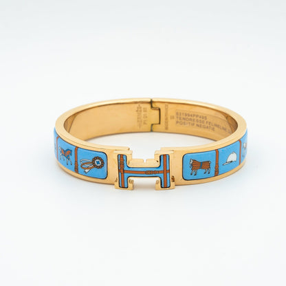 [AURORA]H ROSÉGOLDARMBAND BLAU KERAMIK
