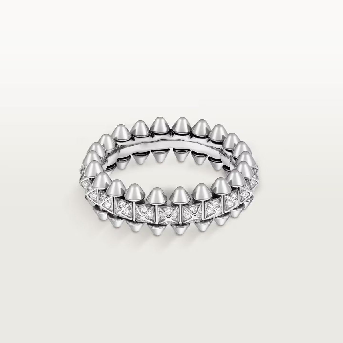 [AURORA]CLASH 6.4MM SMALL FULL DIAMOND RING