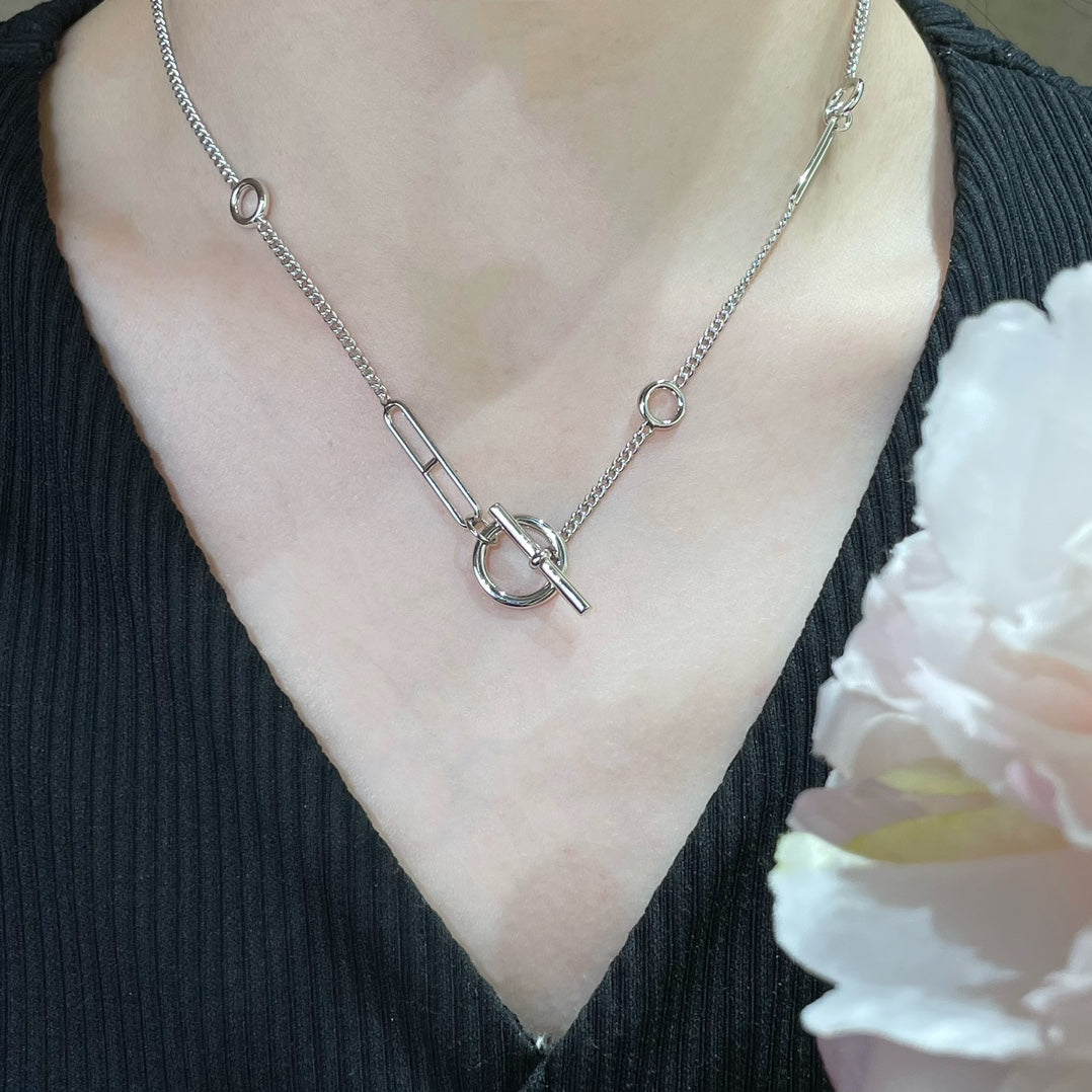 [AURORA]HM STERLING CHAINE D'ANCRE HEART