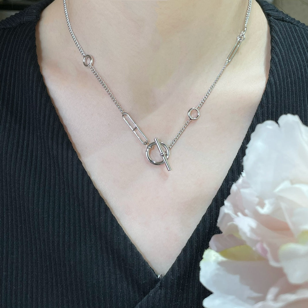 [AURORA]HM STERLING CHAINE D'ANCRE HEART