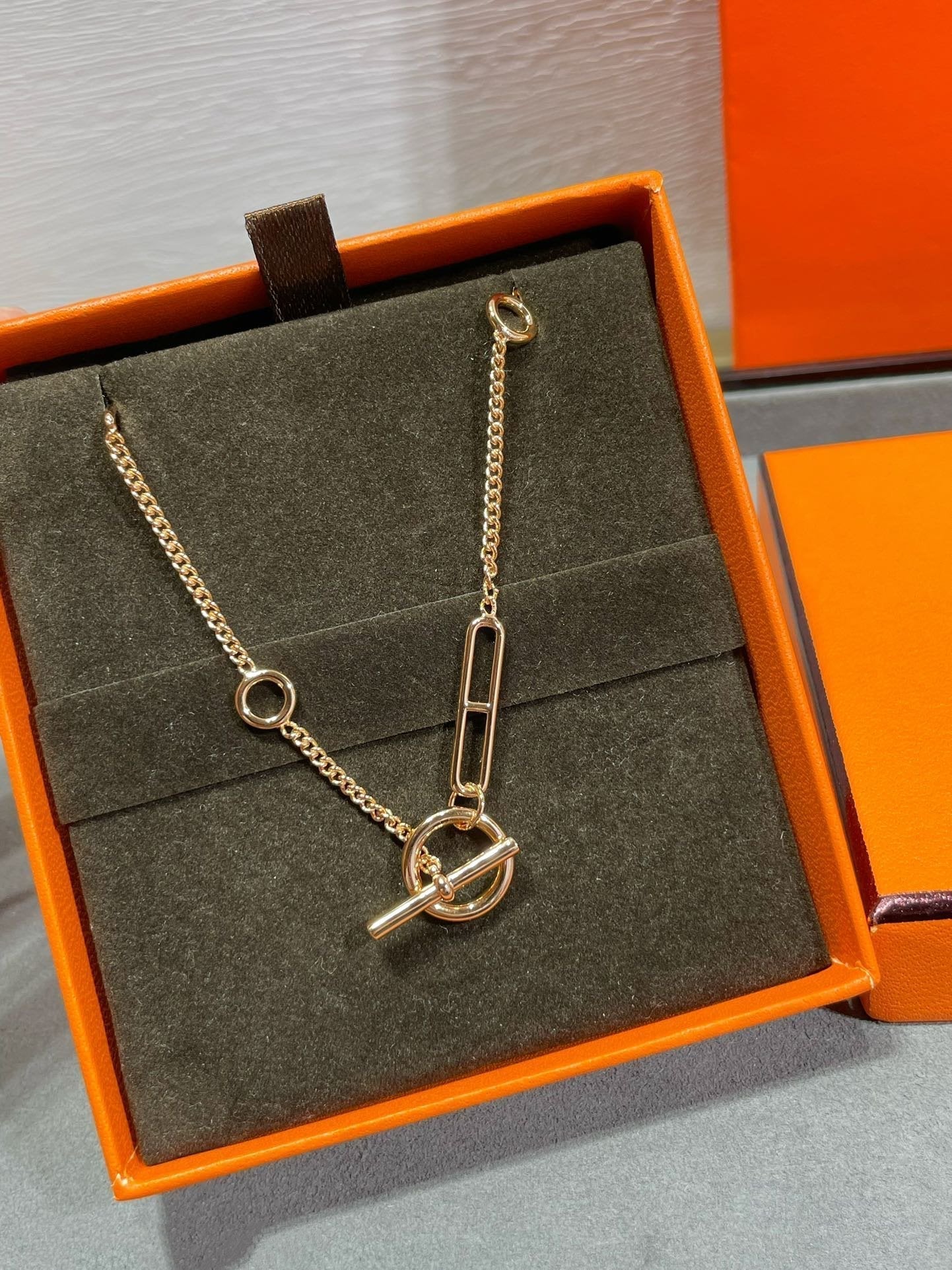 [AURORA]HM STERLING CHAINE D'ANCRE HEART