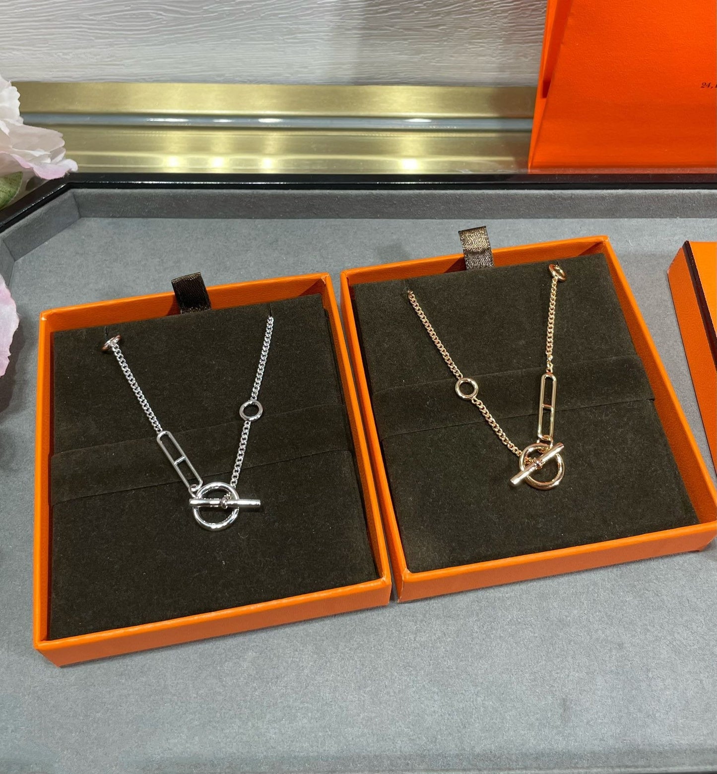 [AURORA]HM STERLING CHAINE D'ANCRE HEART