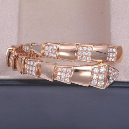 [AURORA]SERPENTI BREITES ARMBAND ROTGOLD DIAMANT