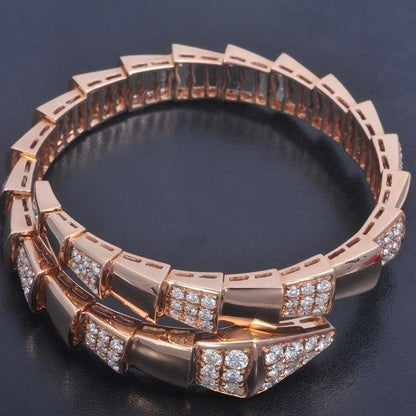 [AURORA]SERPENTI BREITES ARMBAND ROTGOLD DIAMANT