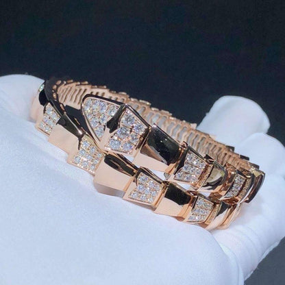 [AURORA]SERPENTI BREITES ARMBAND ROTGOLD DIAMANT