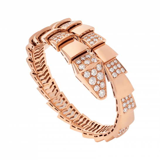 [AURORA]SERPENTI BREITES ARMBAND ROTGOLD DIAMANT