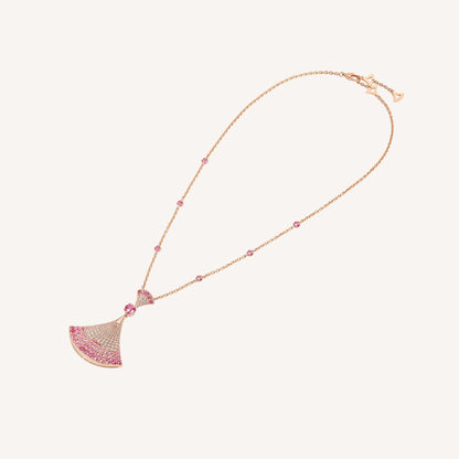 [AURORA]DREAM NECKLACK DIAMOND PINK GOLD