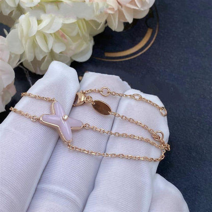 [AURORA]JEUX ARMBAND ROSA MOP ROSA GOLD 1 DIAMANT