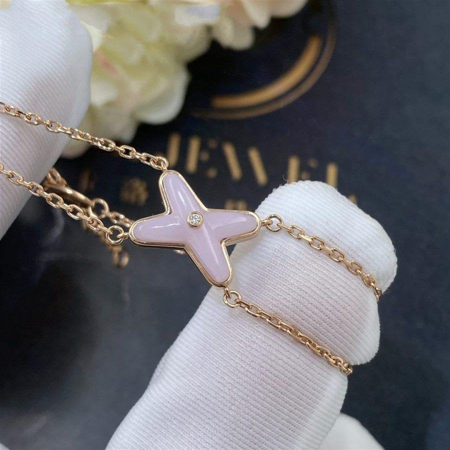[AURORA]JEUX ARMBAND ROSA MOP ROSA GOLD 1 DIAMANT