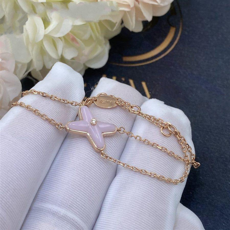 [AURORA]JEUX ARMBAND ROSA MOP ROSA GOLD 1 DIAMANT