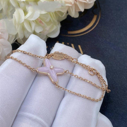 [AURORA]JEUX ARMBAND ROSA MOP ROSA GOLD 1 DIAMANT