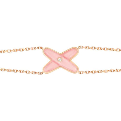 [AURORA]JEUX ARMBAND ROSA MOP ROSA GOLD 1 DIAMANT