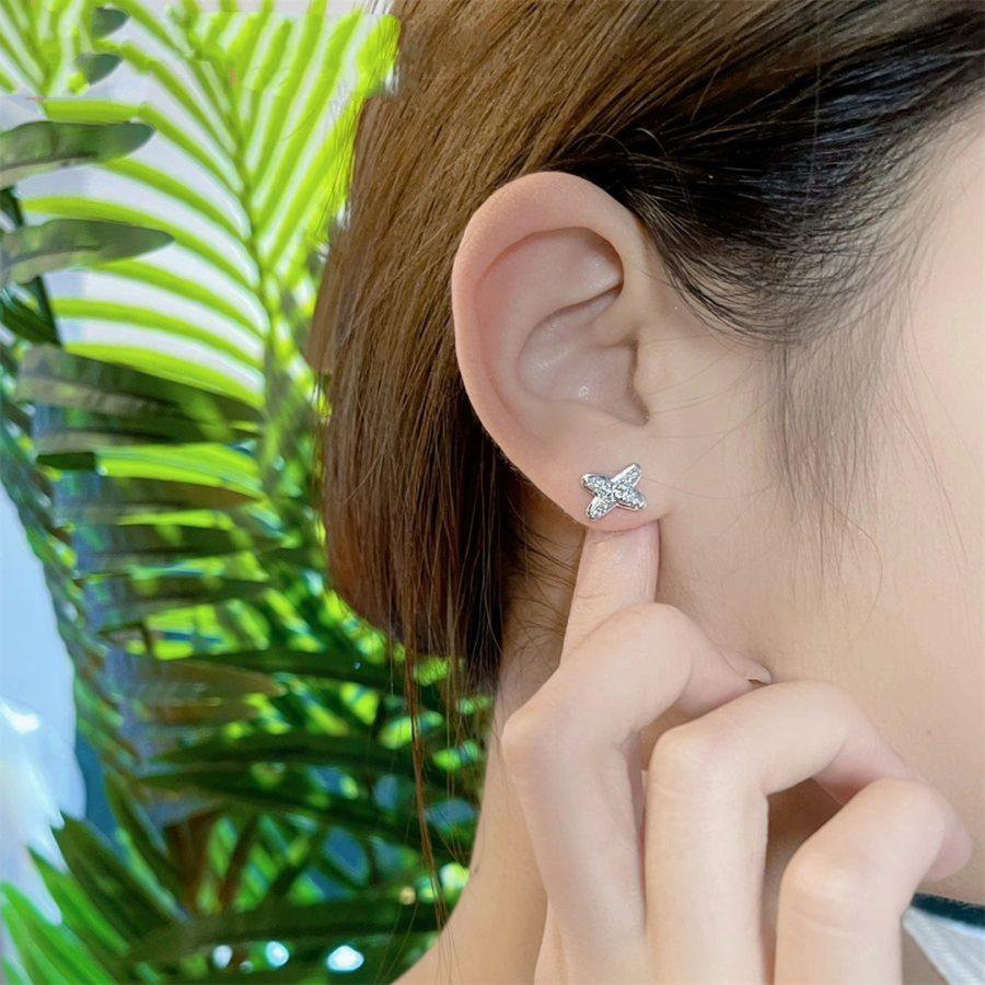 [AURORA]JEUX DE SILVER DIAMOND EARRINGS