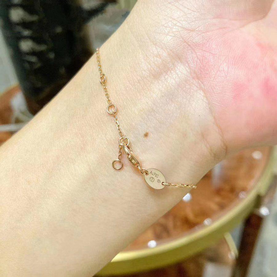 [AURORA]JEUX DE BRACELET MOP PINK GOLD DIAMONDS