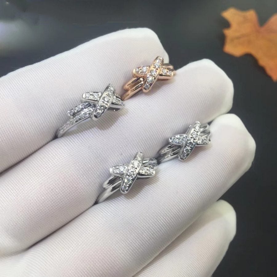 [AURORA]JEUX DE SILVER DIAMOND RING