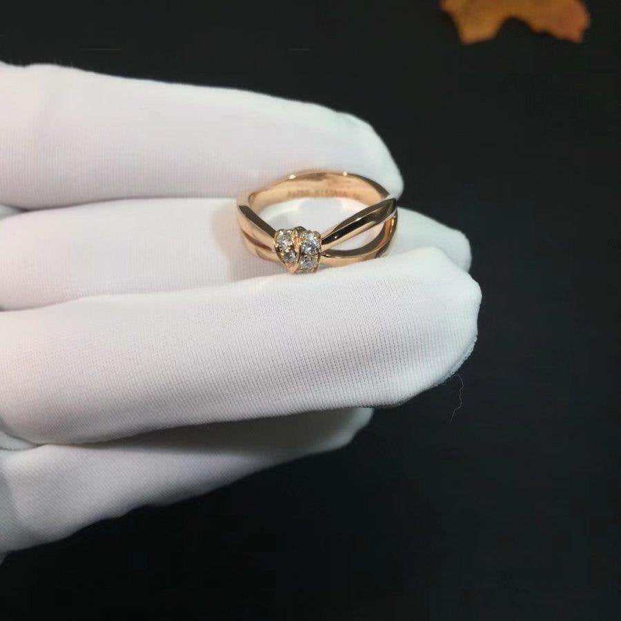 [AURORA]LIENS RING PINK GOLD DIAMOND