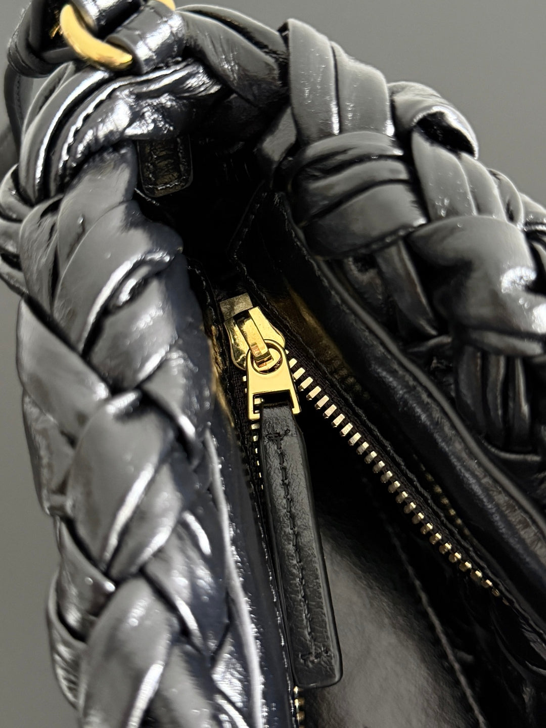 KELIMERO CHA-CHA CLUTCH 28.5 IN BLACK LAMBSKIN