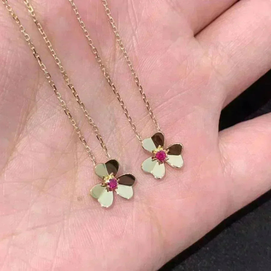 [basloveJW]FRIVOLE GOLDENE BLUMENKETTE