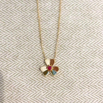 [basloveJW]FRIVOLE GOLDENE BLUMENKETTE