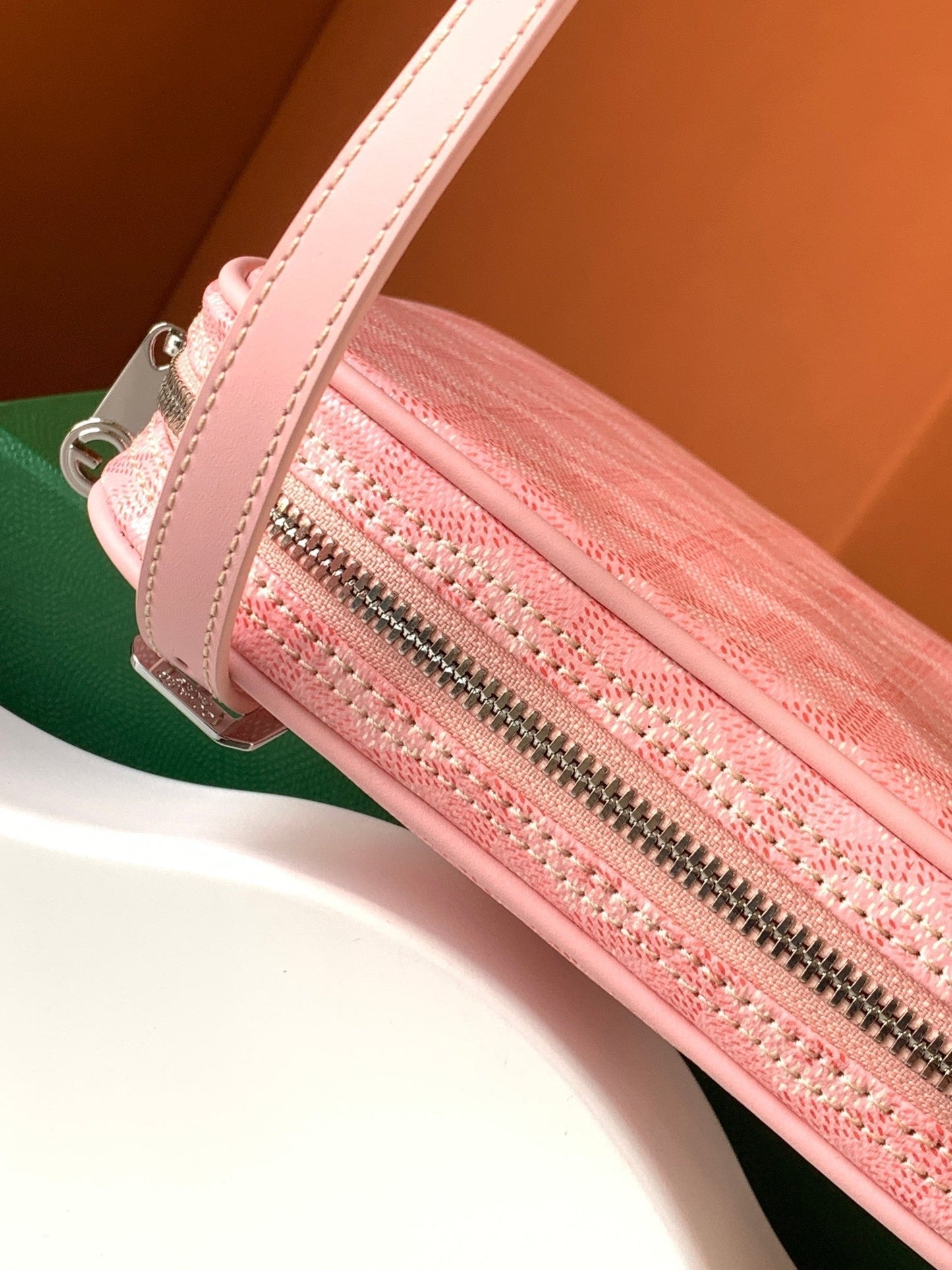 GOYA SECOND-HAND TOAST BAG 21CM PINK CANVAS